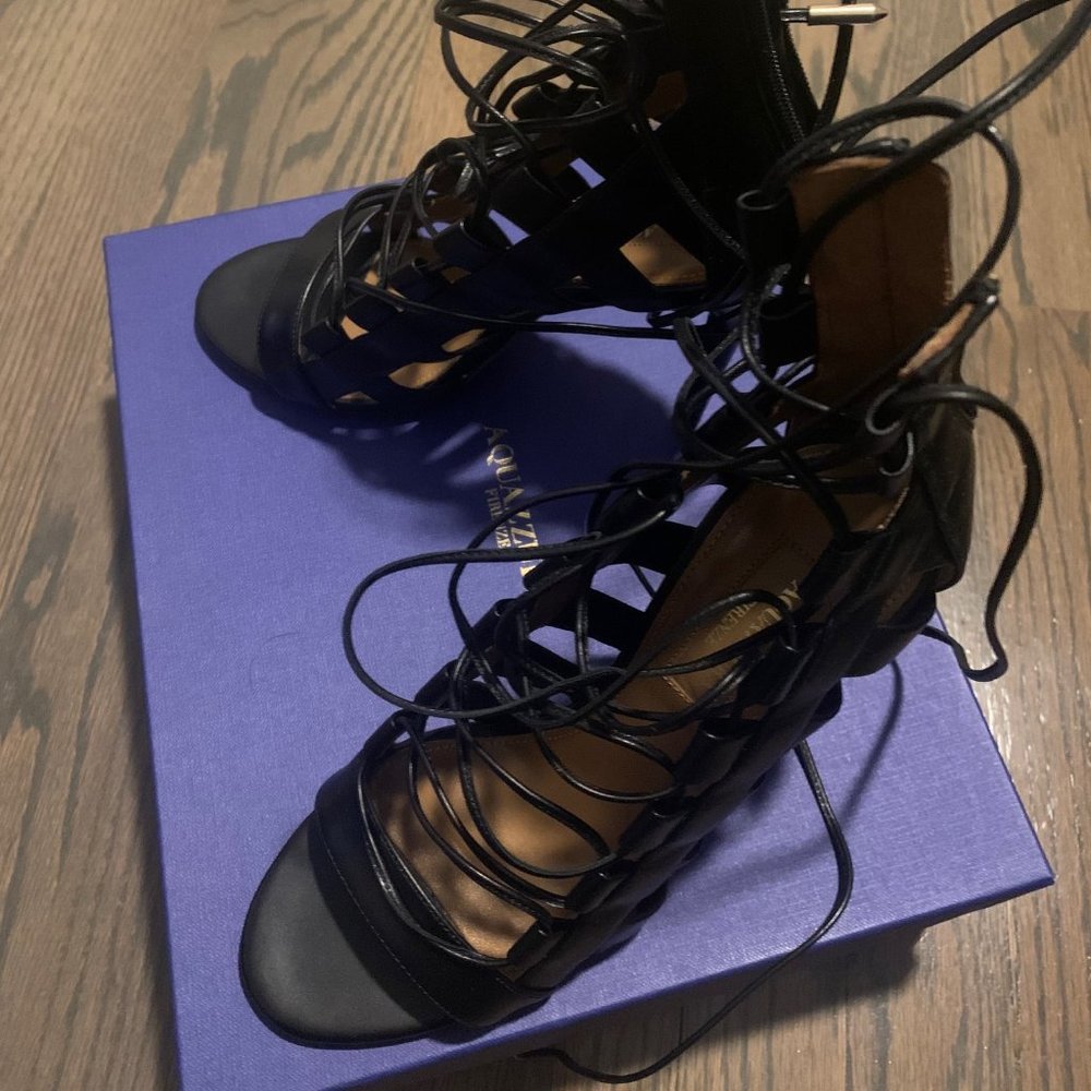Aquazzura Lace Up Sandals